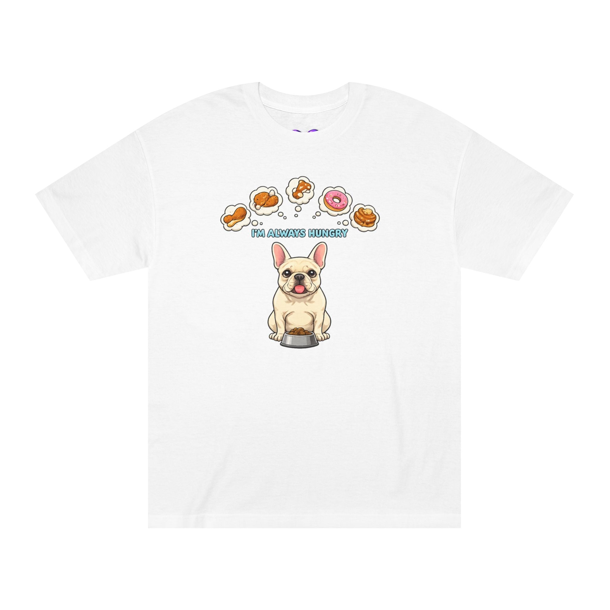 French Bulldog Donut Lover Tee — "For Breakfast Humans" Cute Dog Graphic T-Shirt