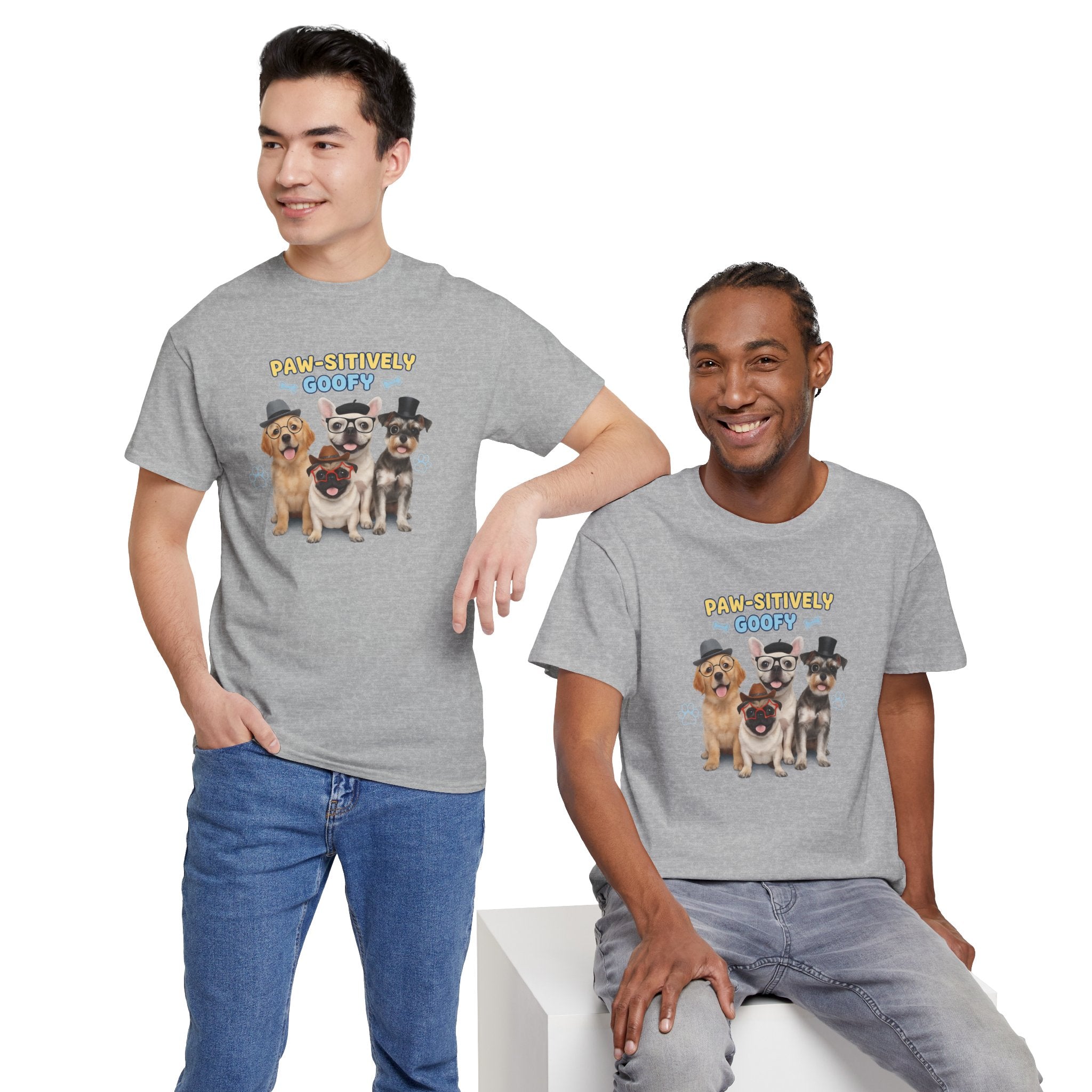Dog Lovers T‑Shirt — “Paw‑fectly Goofy” Cute Puppy Graphic Tee