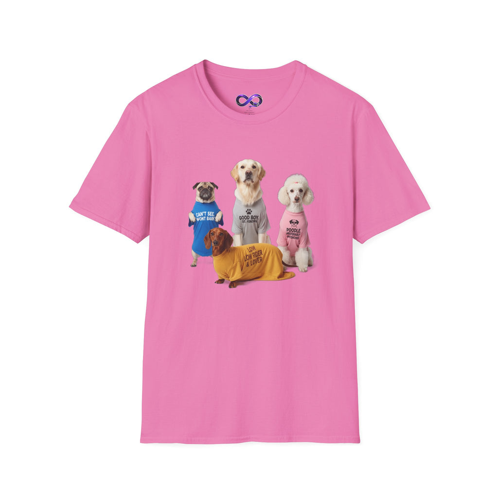 Cute Dogs Wearing Sweaters T-Shirt — Funny Puppy Graphic Tee