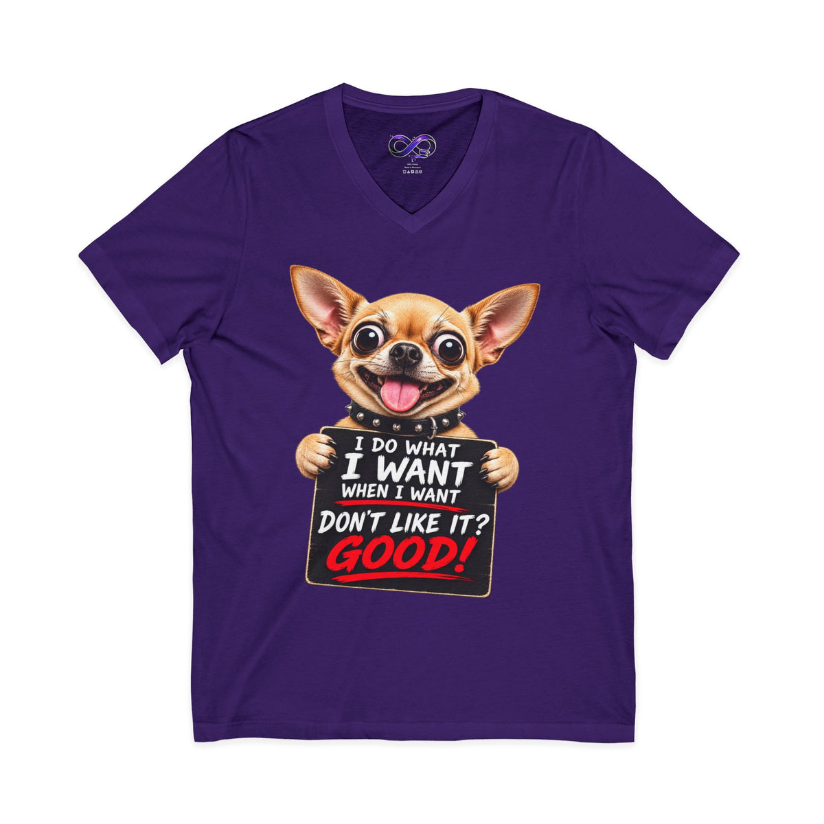 Unisex Jersey Short Sleeve V-Neck Tee