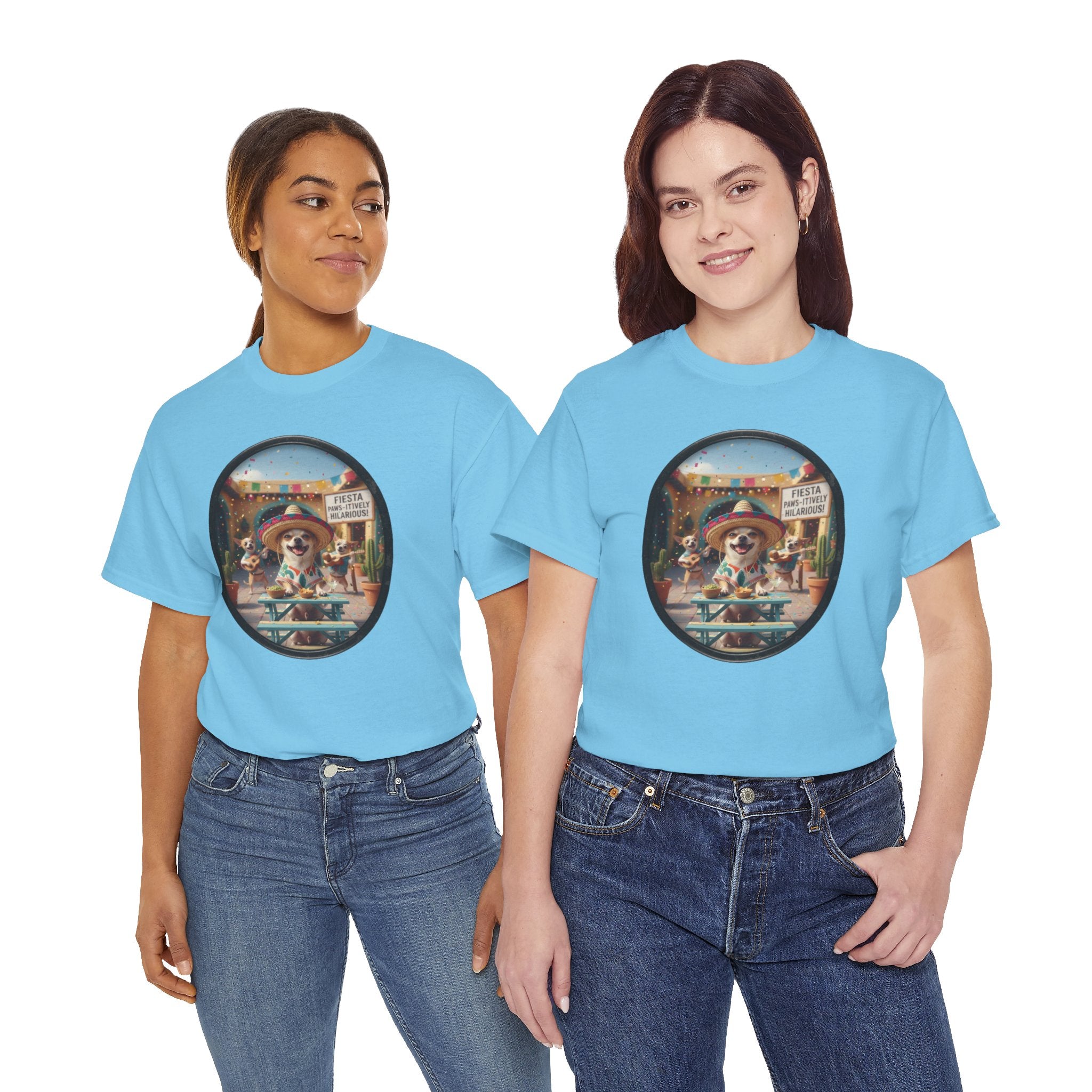 T‑Shirt — Retro Surf Dog Graphic Tee (Beach Vibes, Summer Casual)