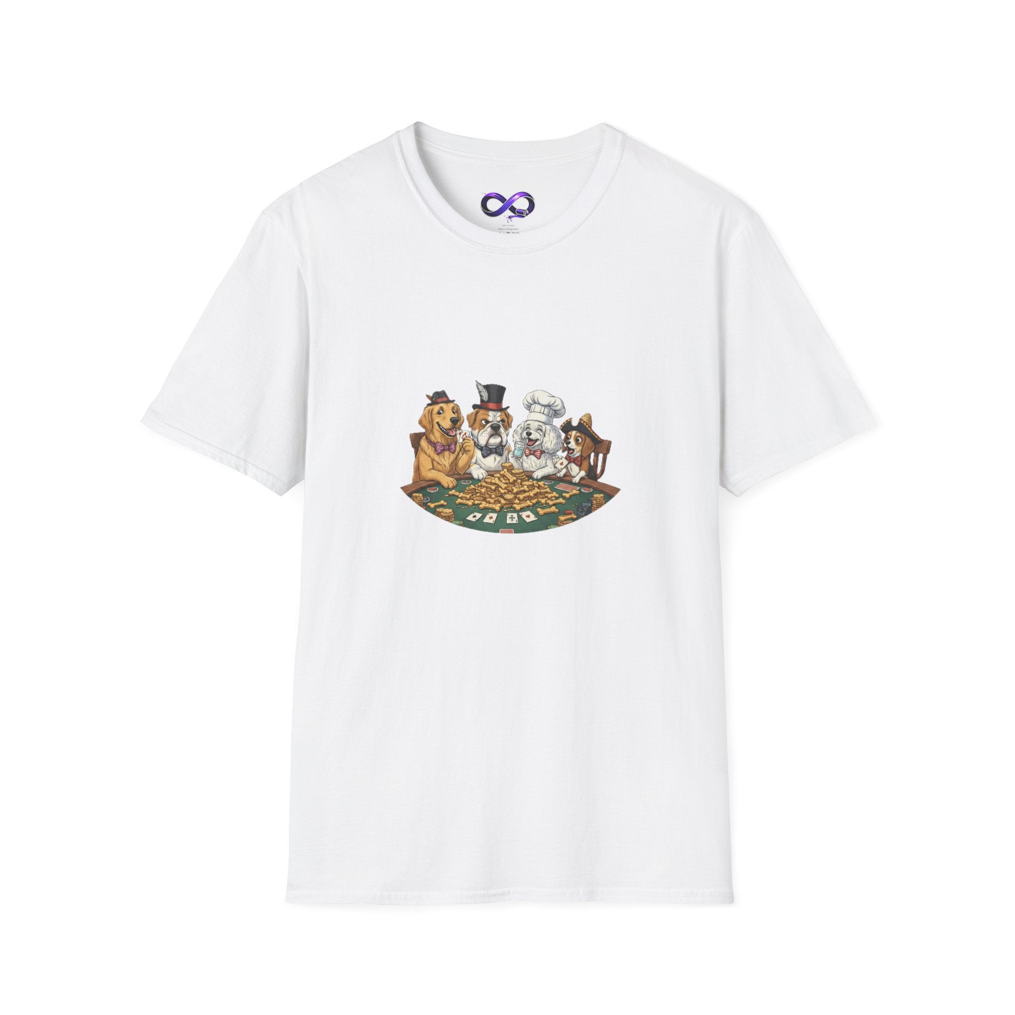 Poker Night Dogs T‑Shirt — Cute Dogs Playing Cards Graphic Tee