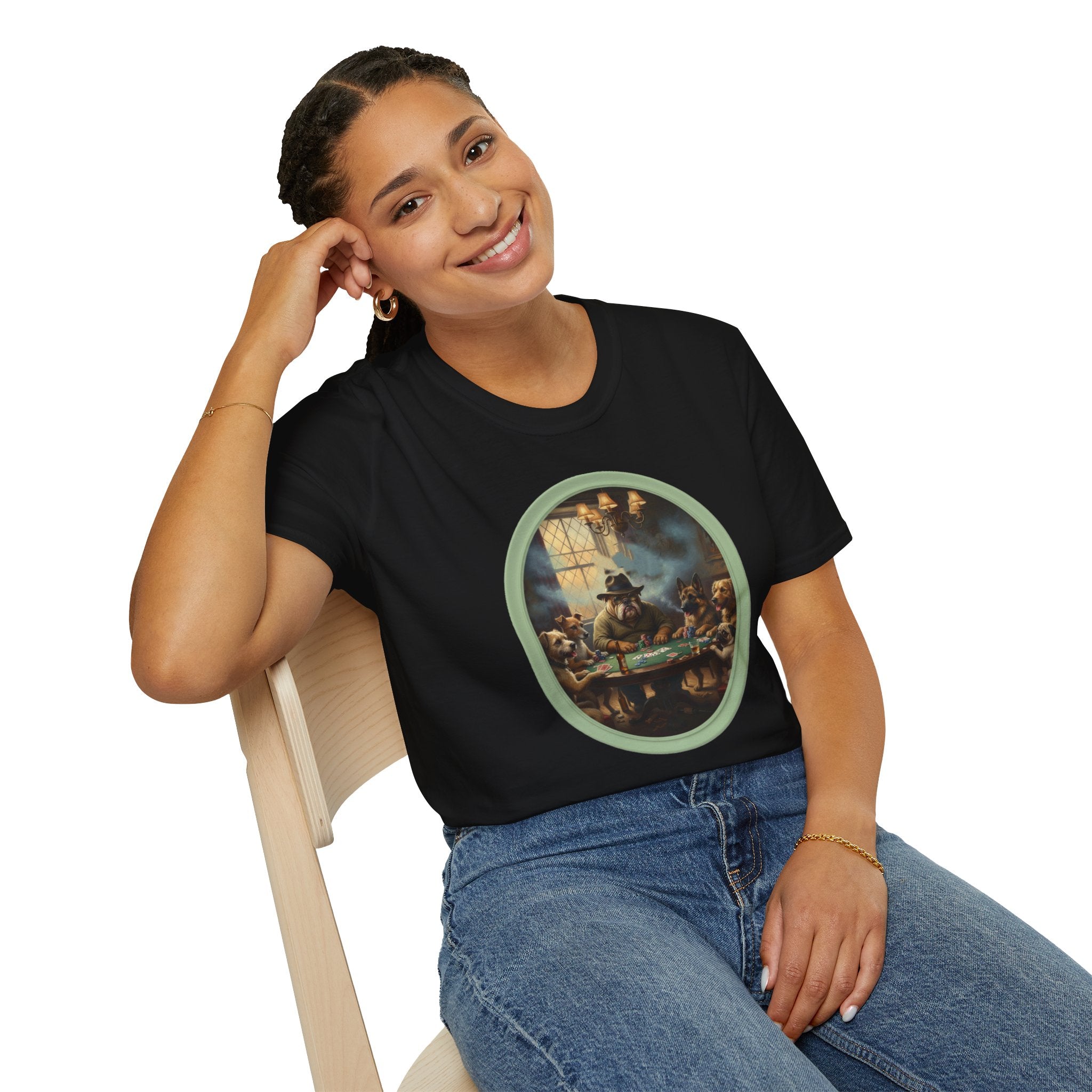 Witch Cottage Tarot Art T‑Shirt — Vintage Occult Gathering Graphic Tee