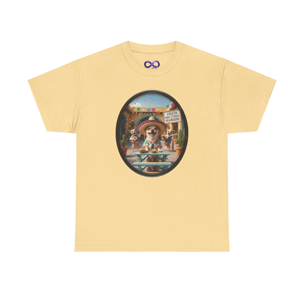 T‑Shirt — Retro Surf Dog Graphic Tee (Beach Vibes, Summer Casual)
