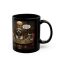 Dog Poker Night Black Mug — Funny 'I’m All In!' Coffee Cup for Dog Lovers (11oz/15oz)