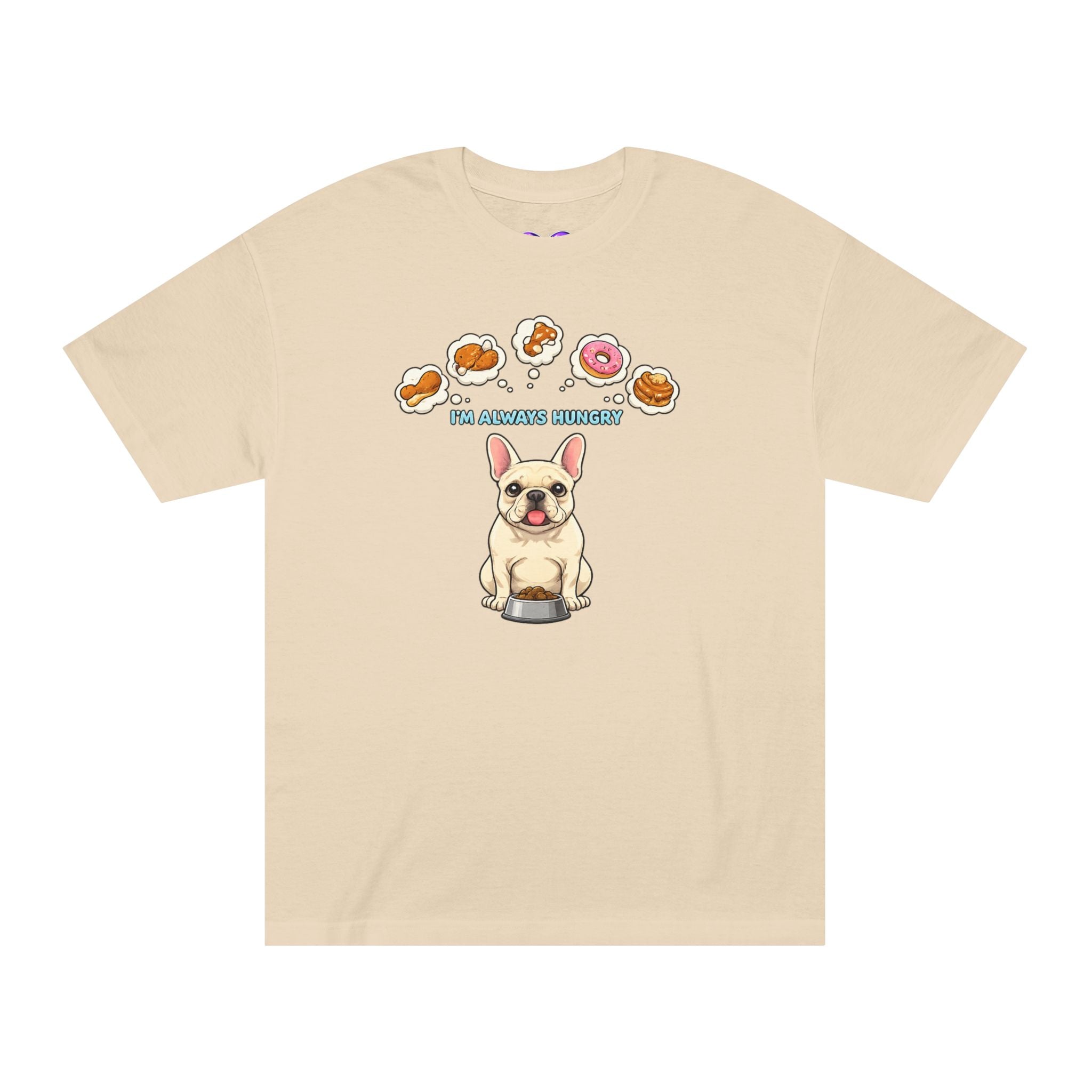French Bulldog Donut Lover Tee — "For Breakfast Humans" Cute Dog Graphic T-Shirt