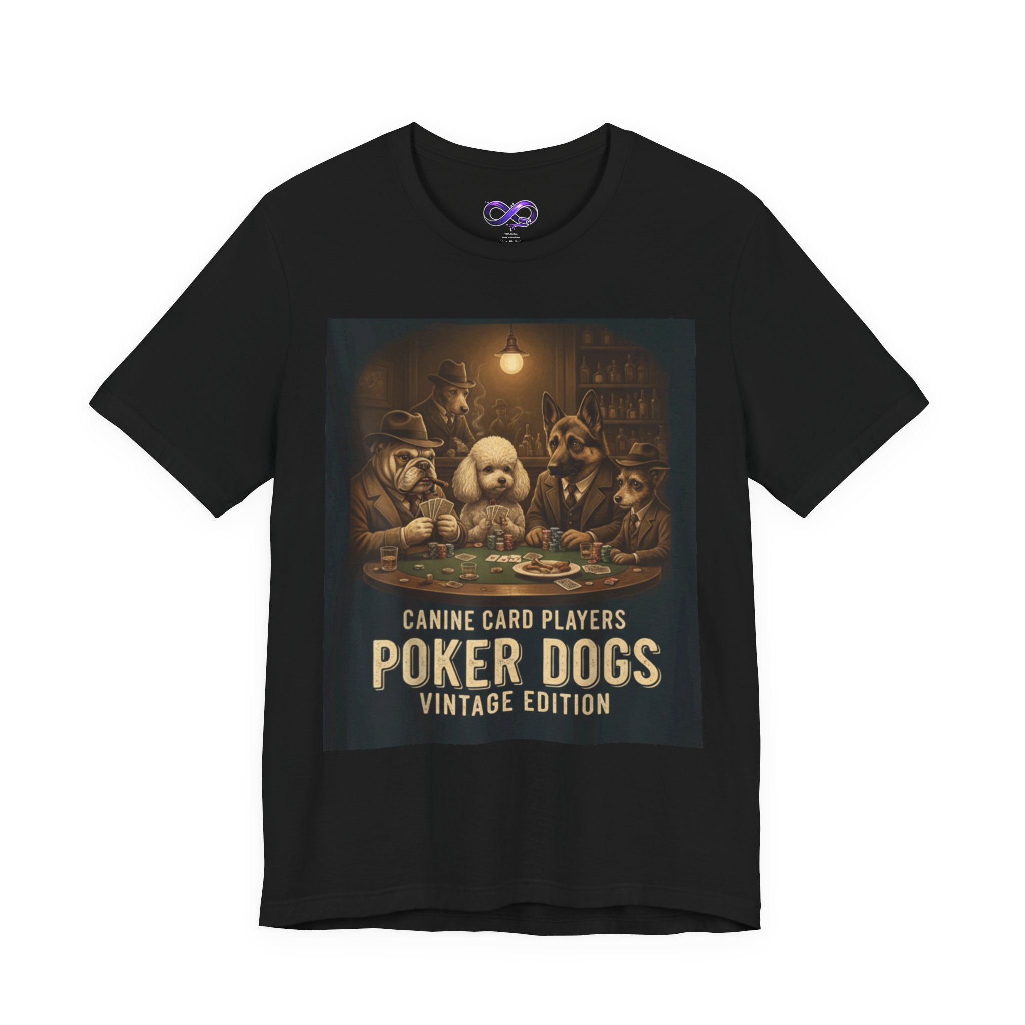 Poker Dogs Vintage Tee — Canine Card Players Graphic T-Shirt