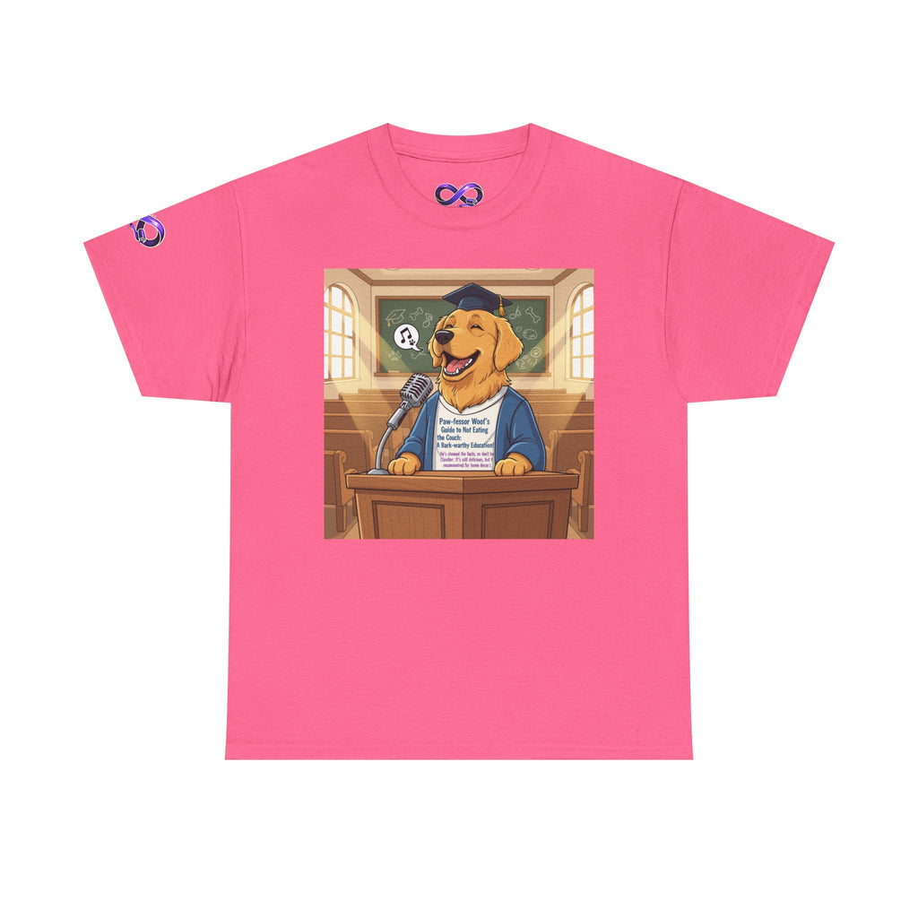Golden Retriever Lawyer T‑Shirt — Funny Dog Attorney Courtroom Tee
