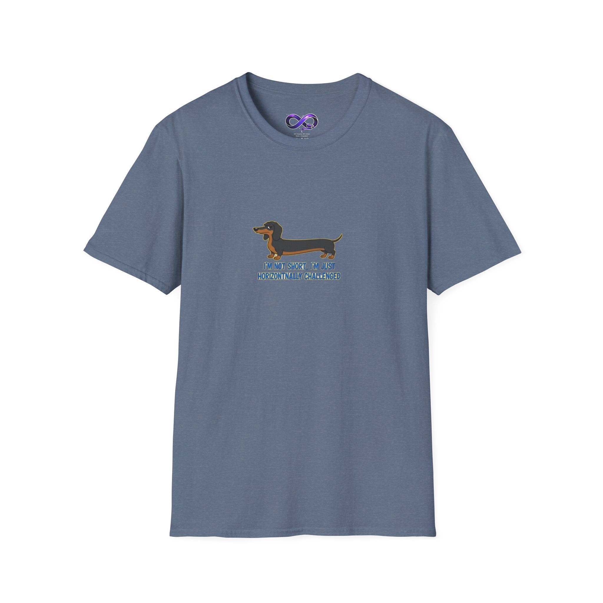 Dachshund Graphic T-Shirt — "I'm Not Short, I'm Just Horizontally Challenged"