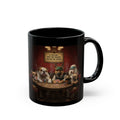Dog Poker Night Black Mug — "If You Can't Spot the Sucker..." Funny Coffee Cup