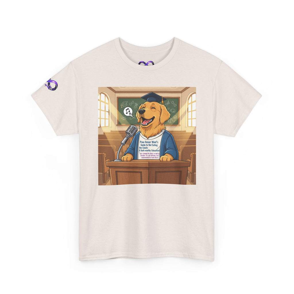 Golden Retriever Lawyer T‑Shirt — Funny Dog Attorney Courtroom Tee