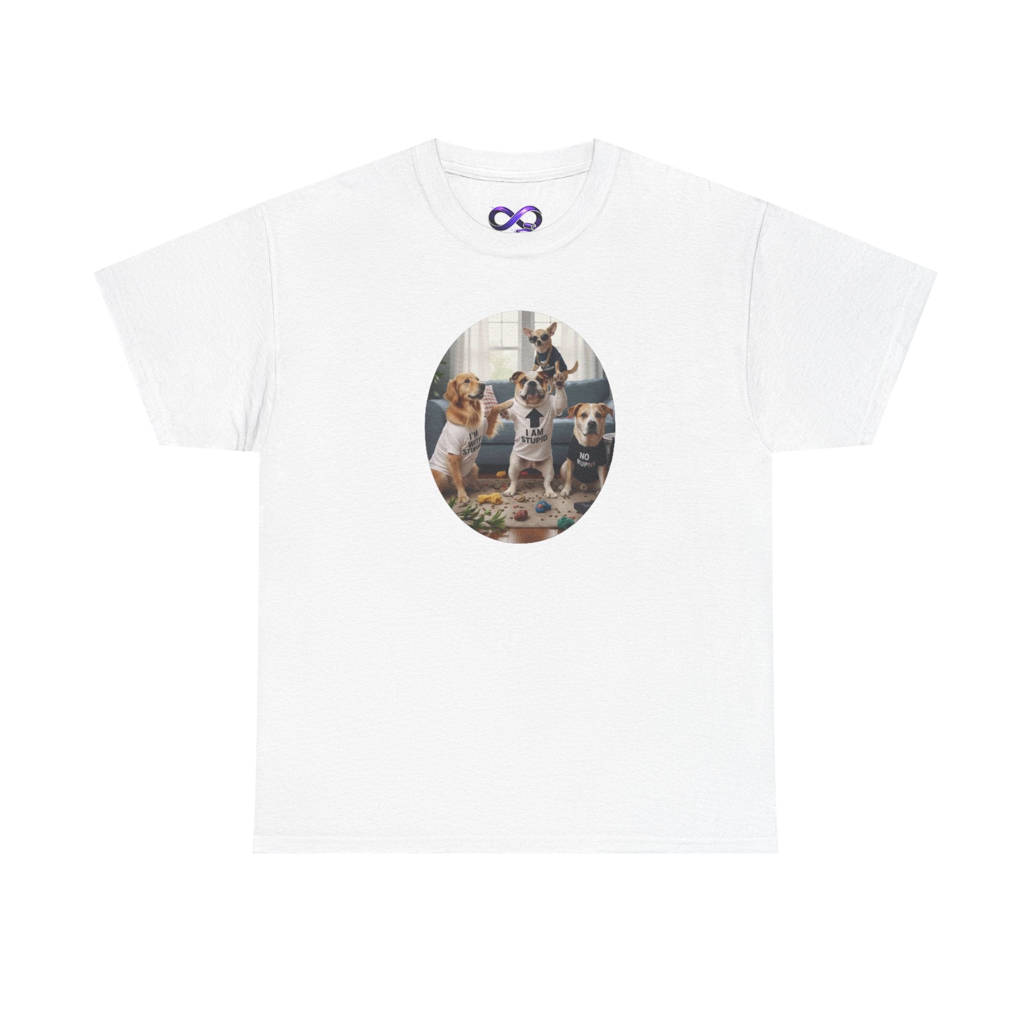 Dog Pack Graphic Tee — Cute Group of Puppies T-Shirt