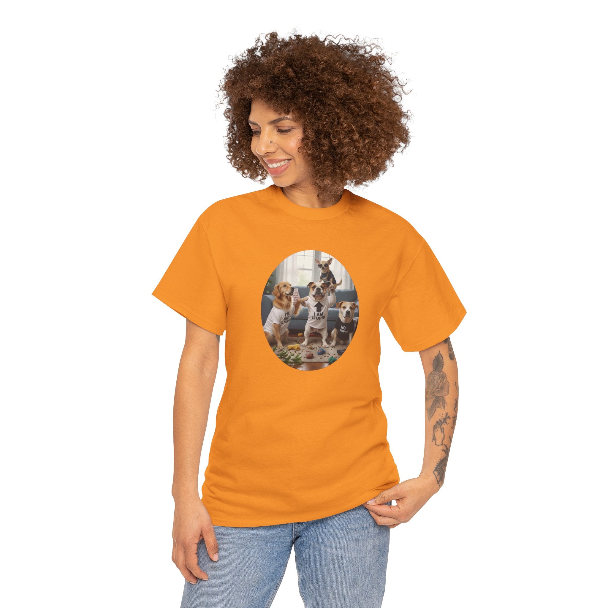 Dog Pack Graphic Tee — Cute Group of Puppies T-Shirt