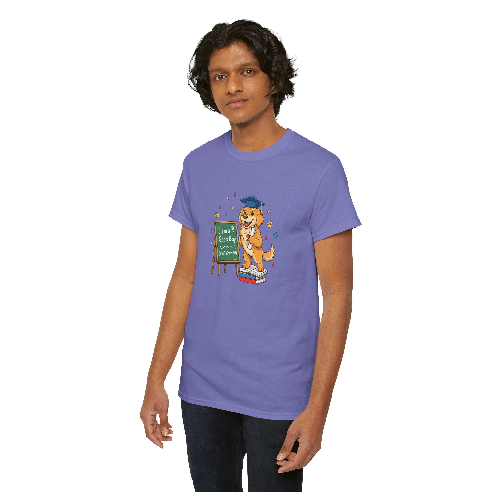 Graduation Golden Retriever T-Shirt — "I’m a Good Boy And I Graduated" Cute Grad Dog Tee