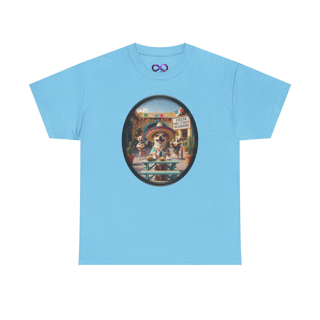 T‑Shirt — Retro Surf Dog Graphic Tee (Beach Vibes, Summer Casual)
