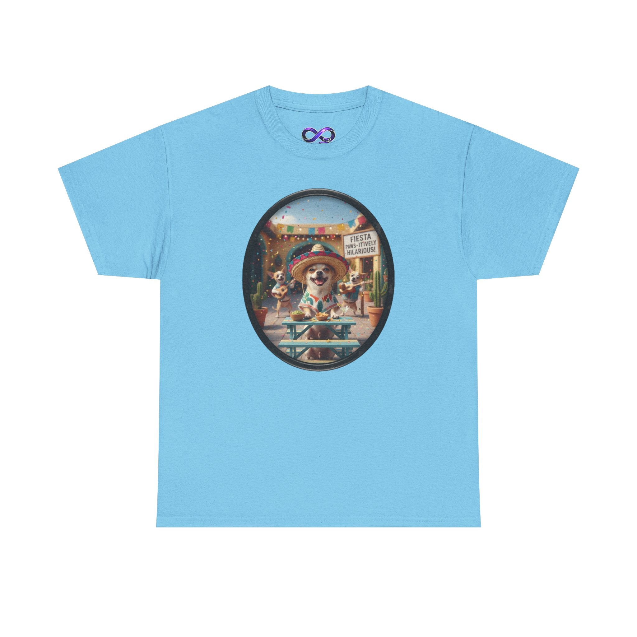 T‑Shirt — Retro Surf Dog Graphic Tee (Beach Vibes, Summer Casual)