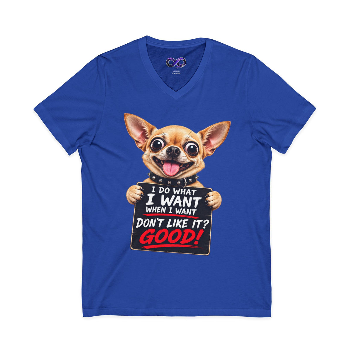 Unisex Jersey Short Sleeve V-Neck Tee