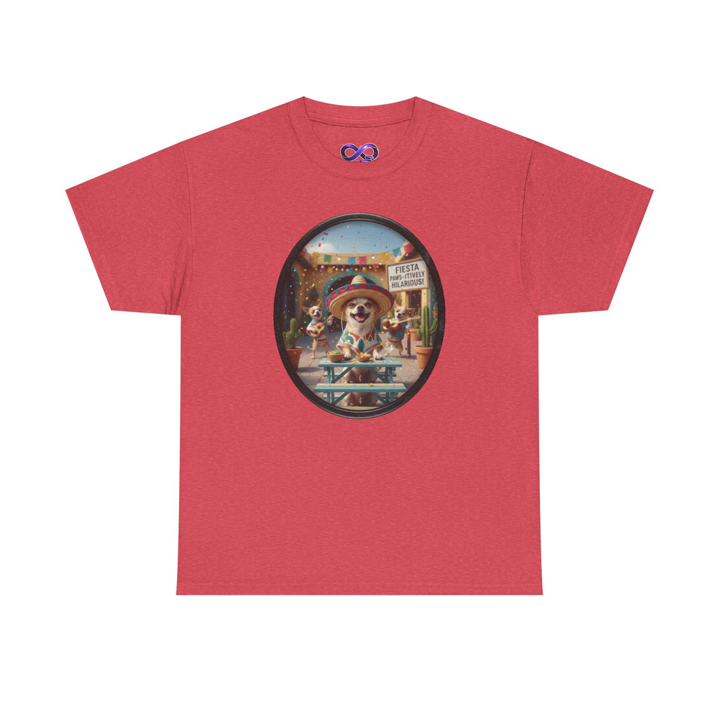 T‑Shirt — Retro Surf Dog Graphic Tee (Beach Vibes, Summer Casual)