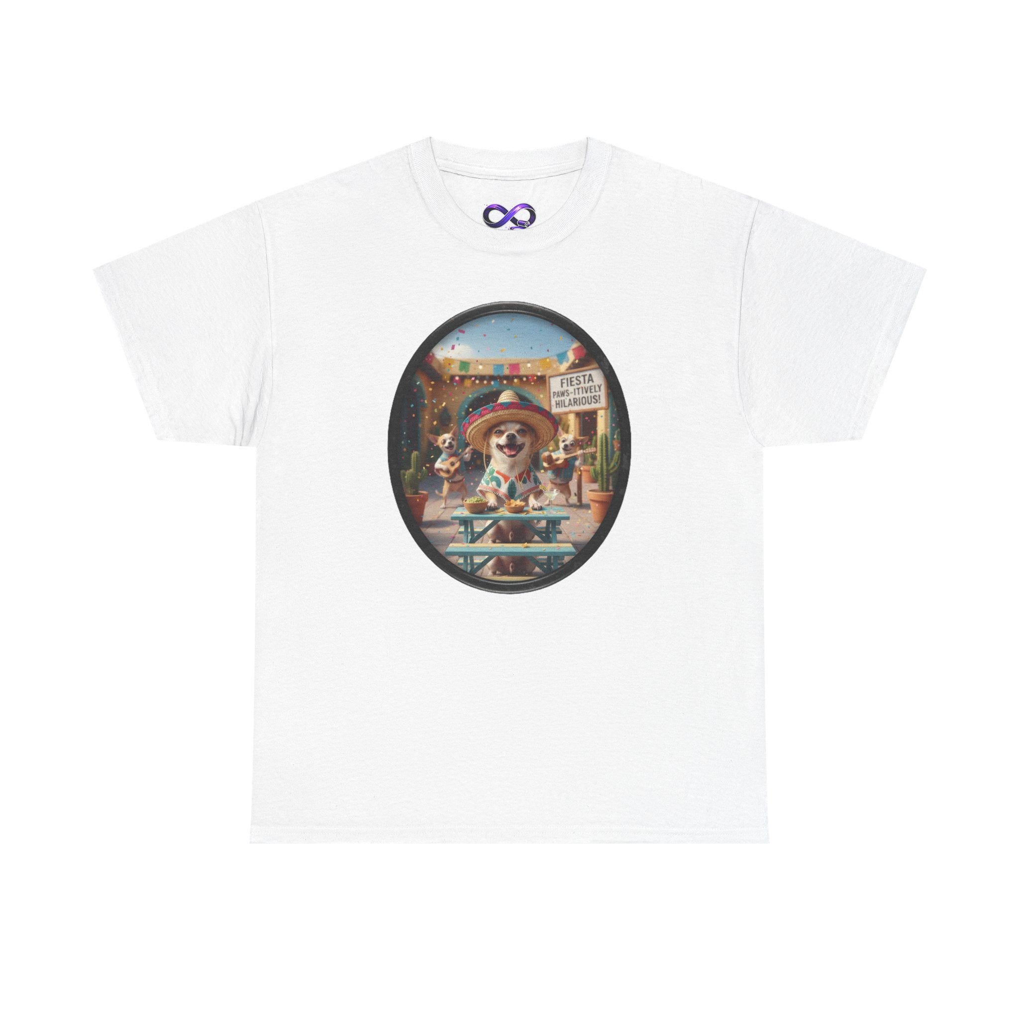T‑Shirt — Retro Surf Dog Graphic Tee (Beach Vibes, Summer Casual)