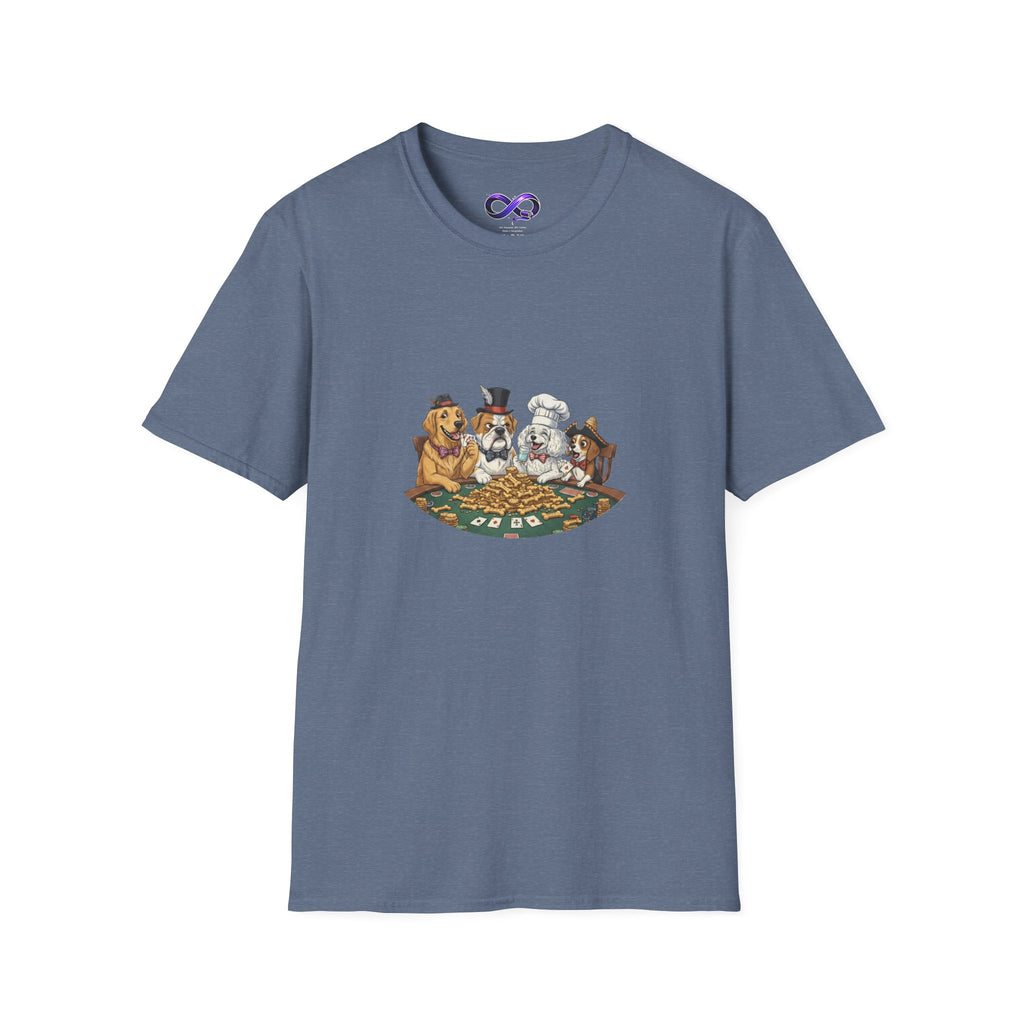 Poker Night Dogs T‑Shirt — Cute Dogs Playing Cards Graphic Tee