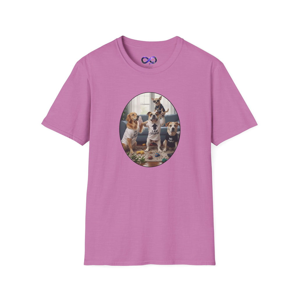 Dog Squad T‑Shirt — Cute Puppies Photo Circle Graphic
