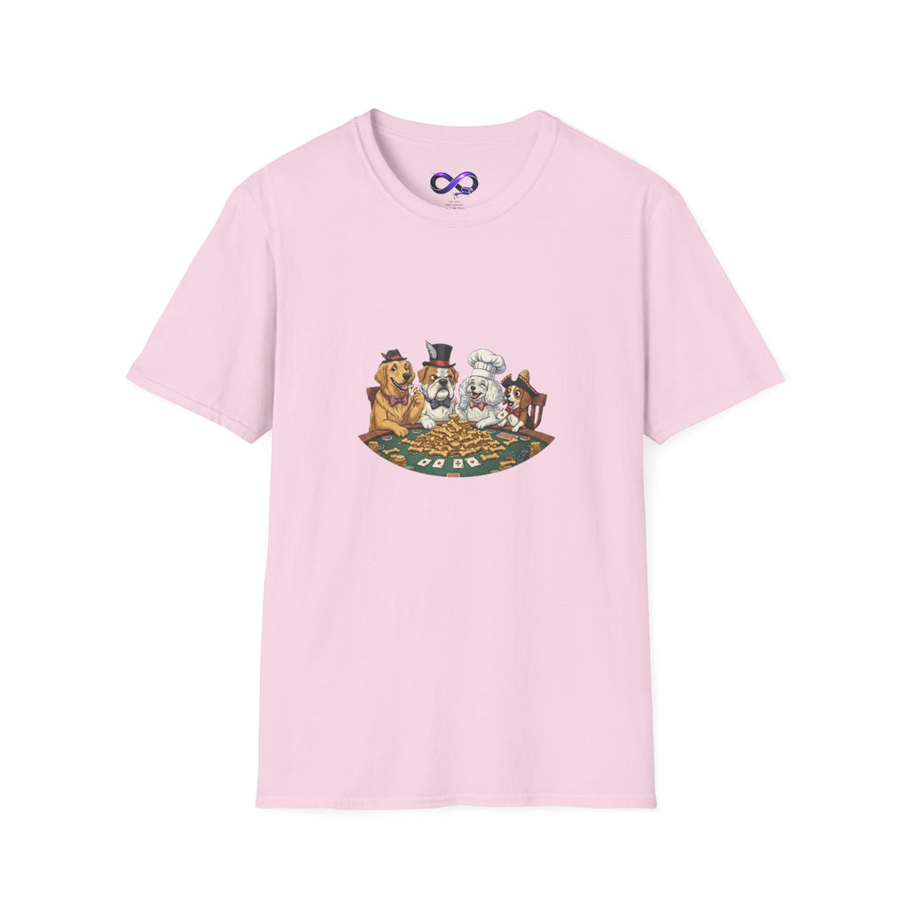 Poker Night Dogs T‑Shirt — Cute Dogs Playing Cards Graphic Tee