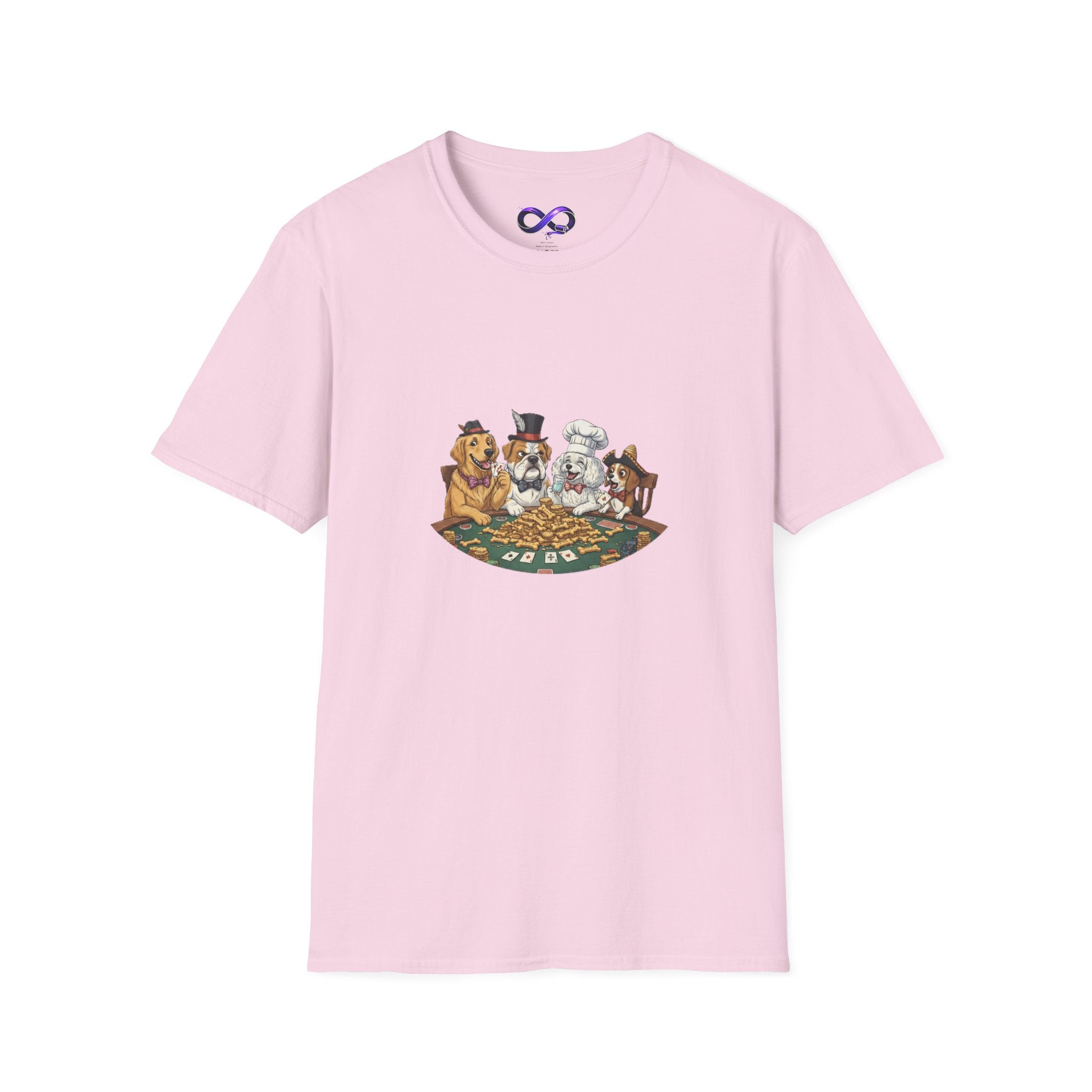 Poker Night Dogs T‑Shirt — Cute Dogs Playing Cards Graphic Tee