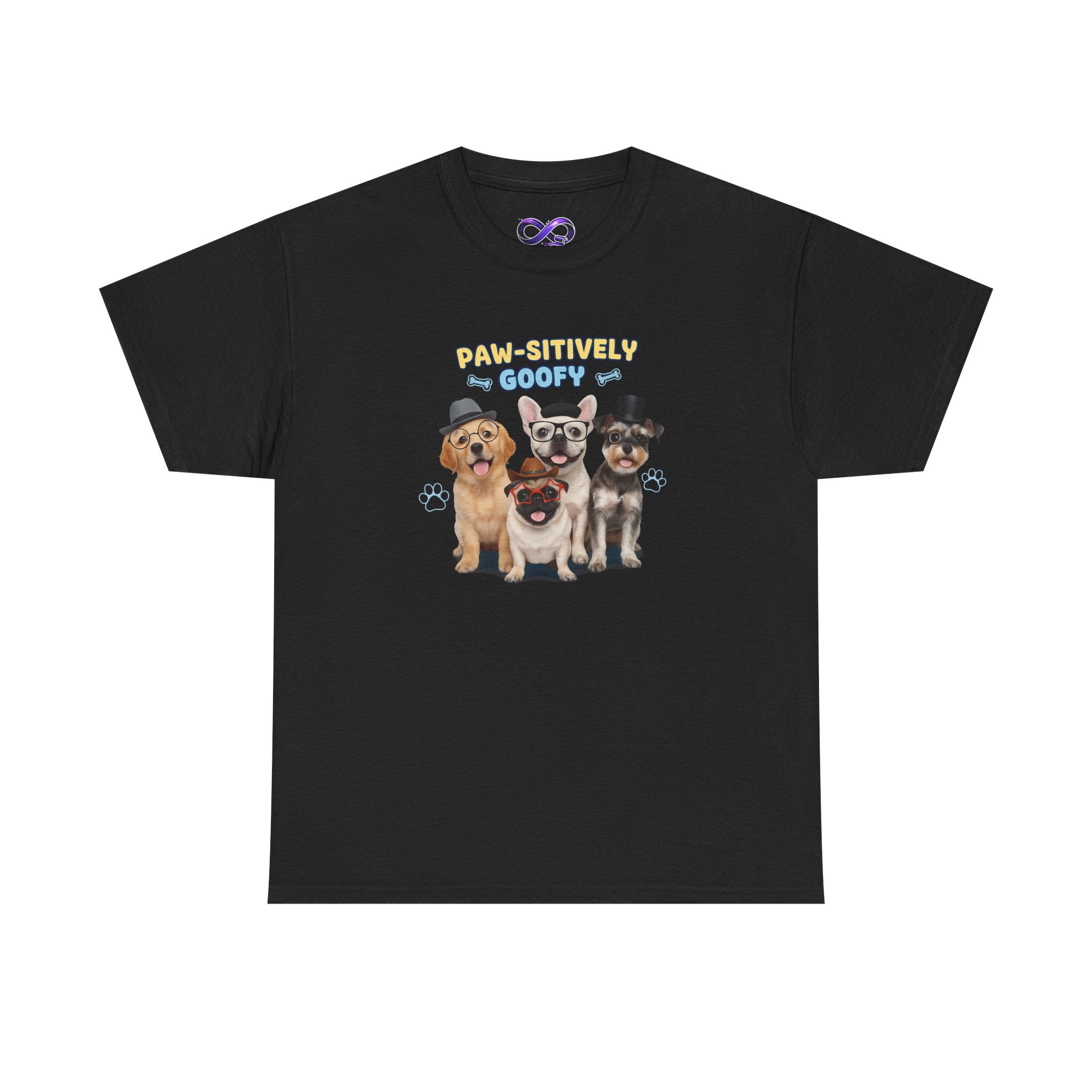 Dog Lovers T‑Shirt — “Paw‑fectly Goofy” Cute Puppy Graphic Tee
