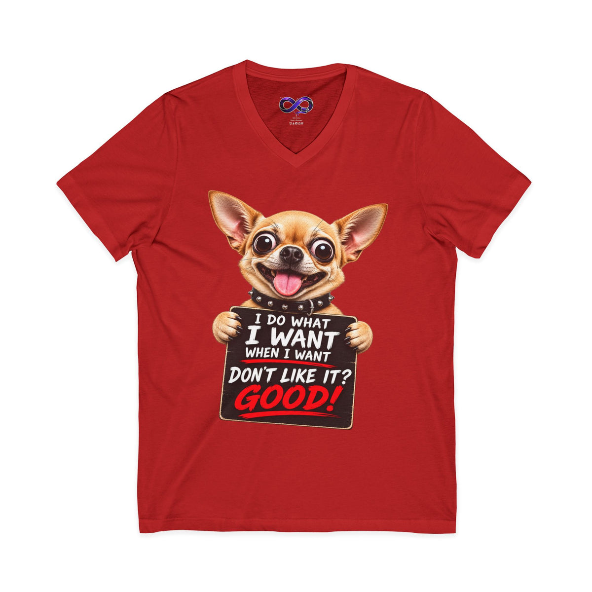 Unisex Jersey Short Sleeve V-Neck Tee