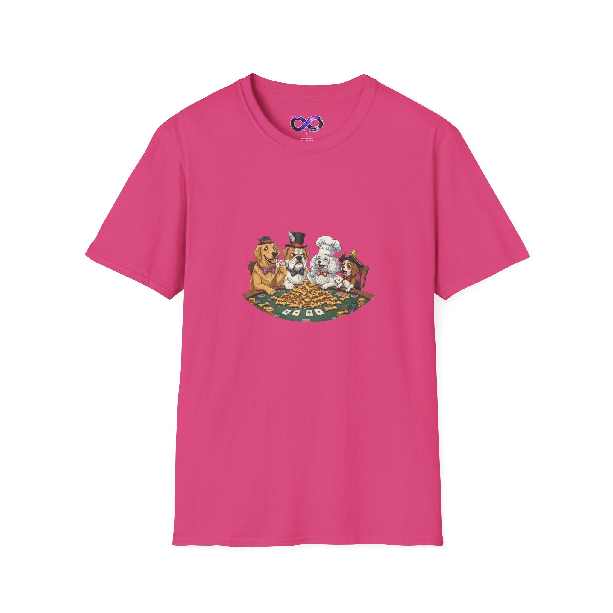 Poker Night Dogs T‑Shirt — Cute Dogs Playing Cards Graphic Tee