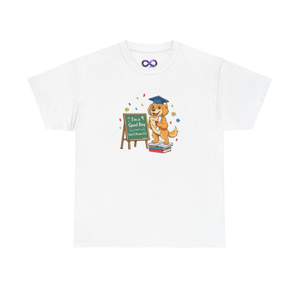 Graduation Golden Retriever T-Shirt — "I’m a Good Boy And I Graduated" Cute Grad Dog Tee