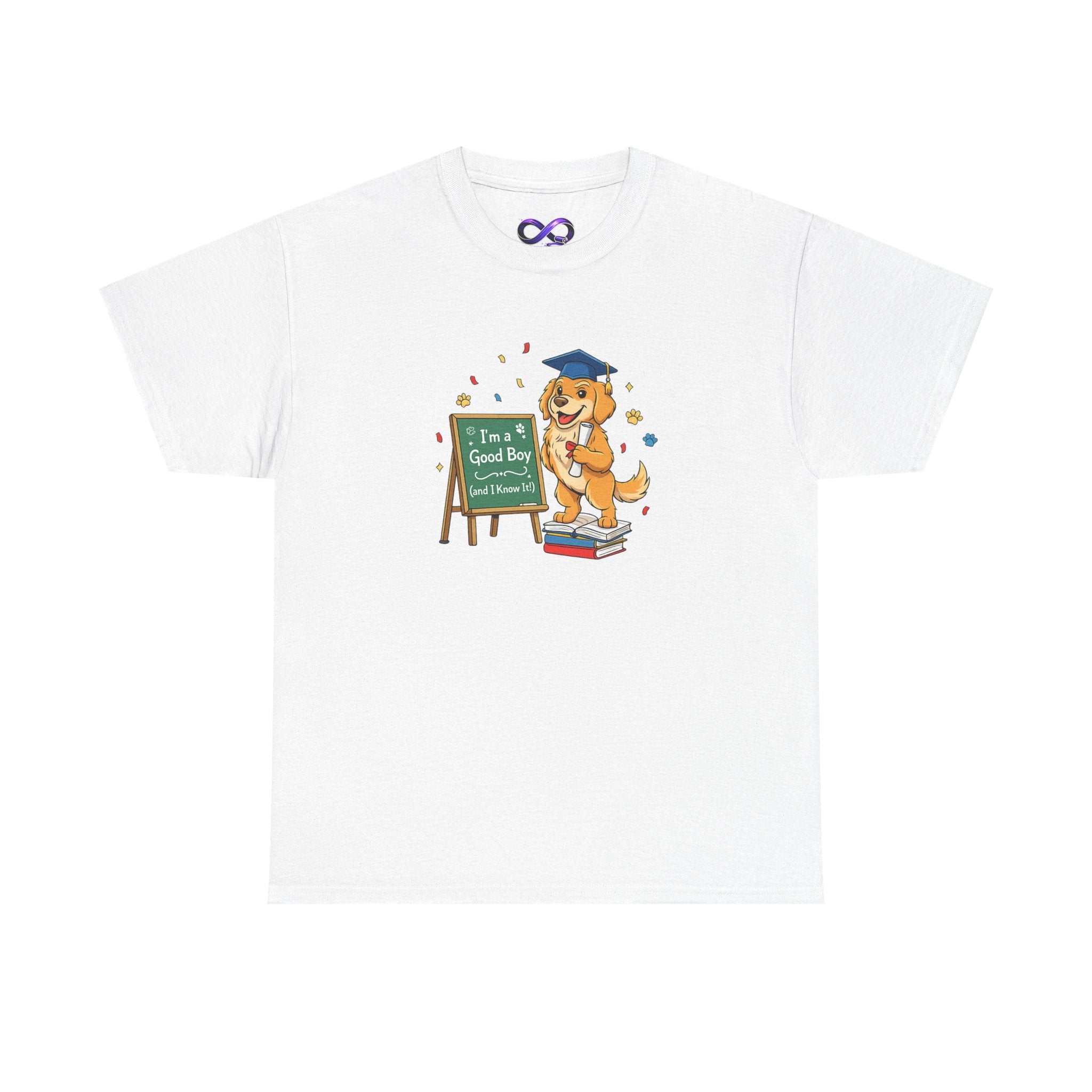 Graduation Golden Retriever T-Shirt — "I’m a Good Boy And I Graduated" Cute Grad Dog Tee