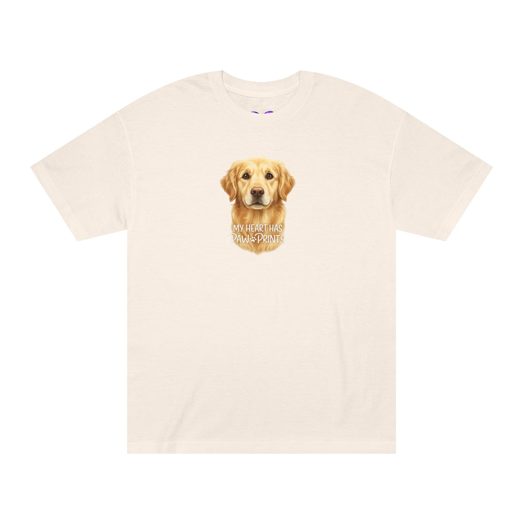 Golden Retriever Portrait Tee — "You Had Me at Woof" Dog Lover T-Shirt