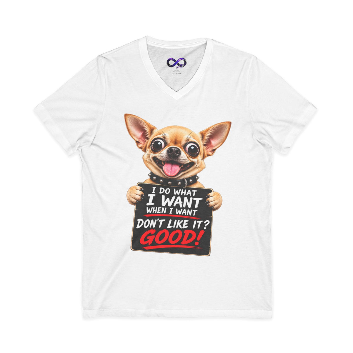 Unisex Jersey Short Sleeve V-Neck Tee