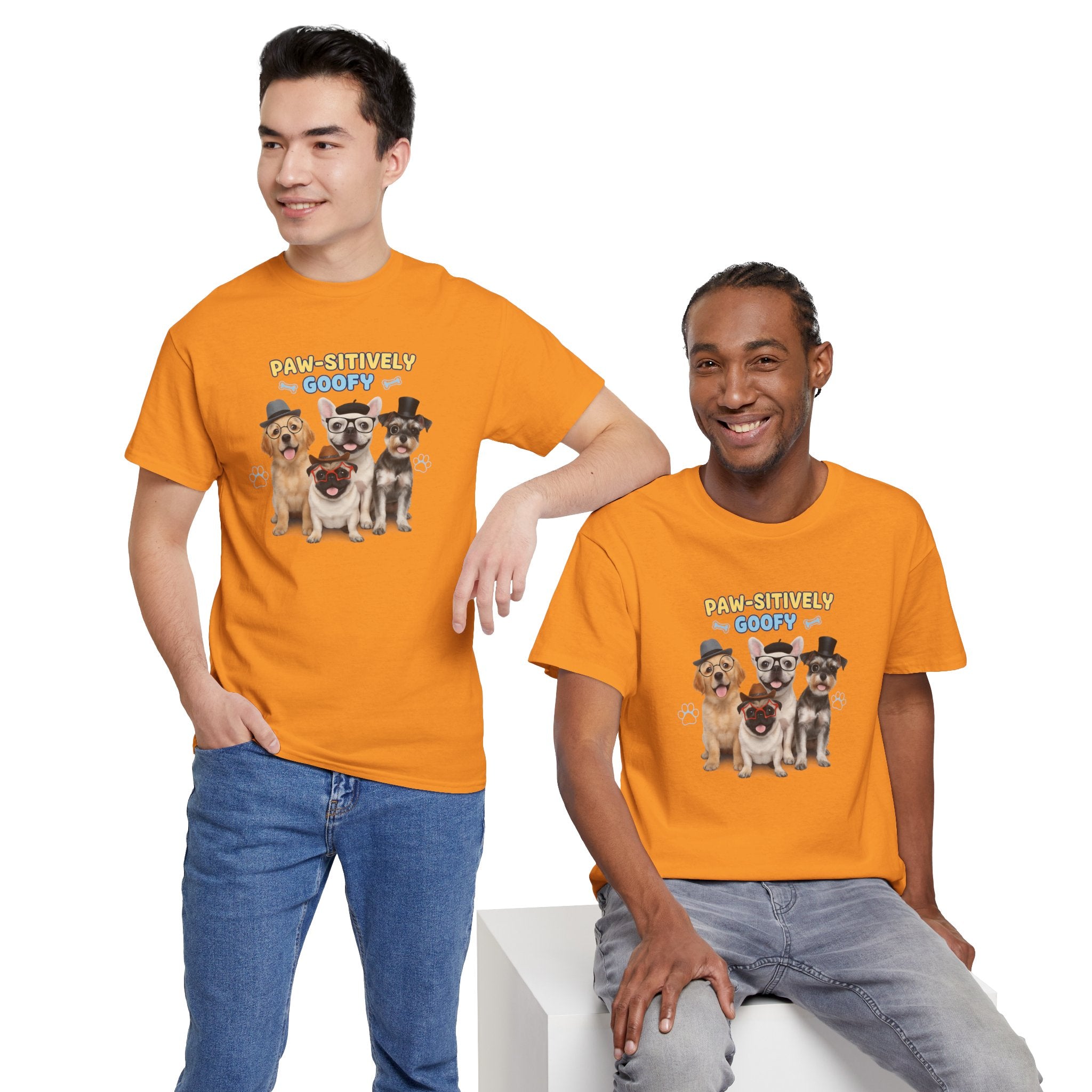 Dog Lovers T‑Shirt — “Paw‑fectly Goofy” Cute Puppy Graphic Tee