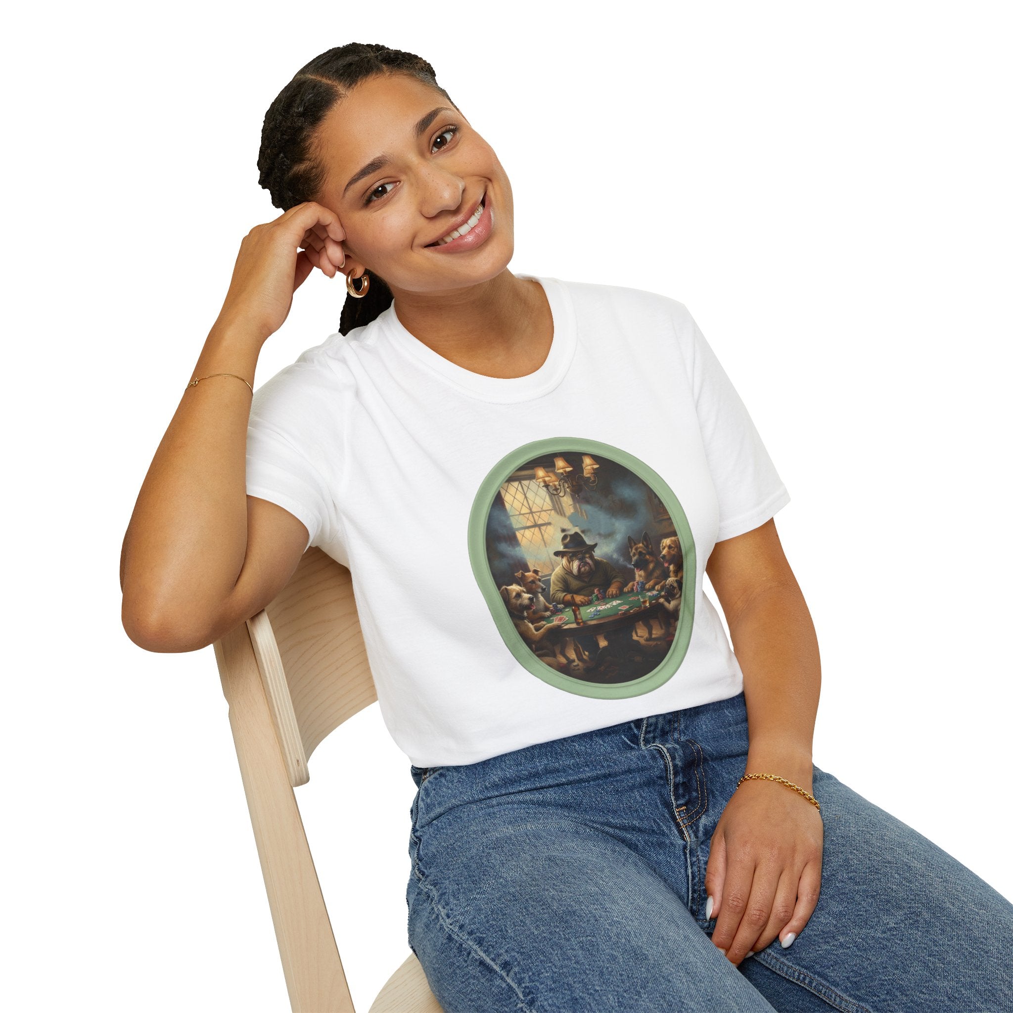 Witch Cottage Tarot Art T‑Shirt — Vintage Occult Gathering Graphic Tee