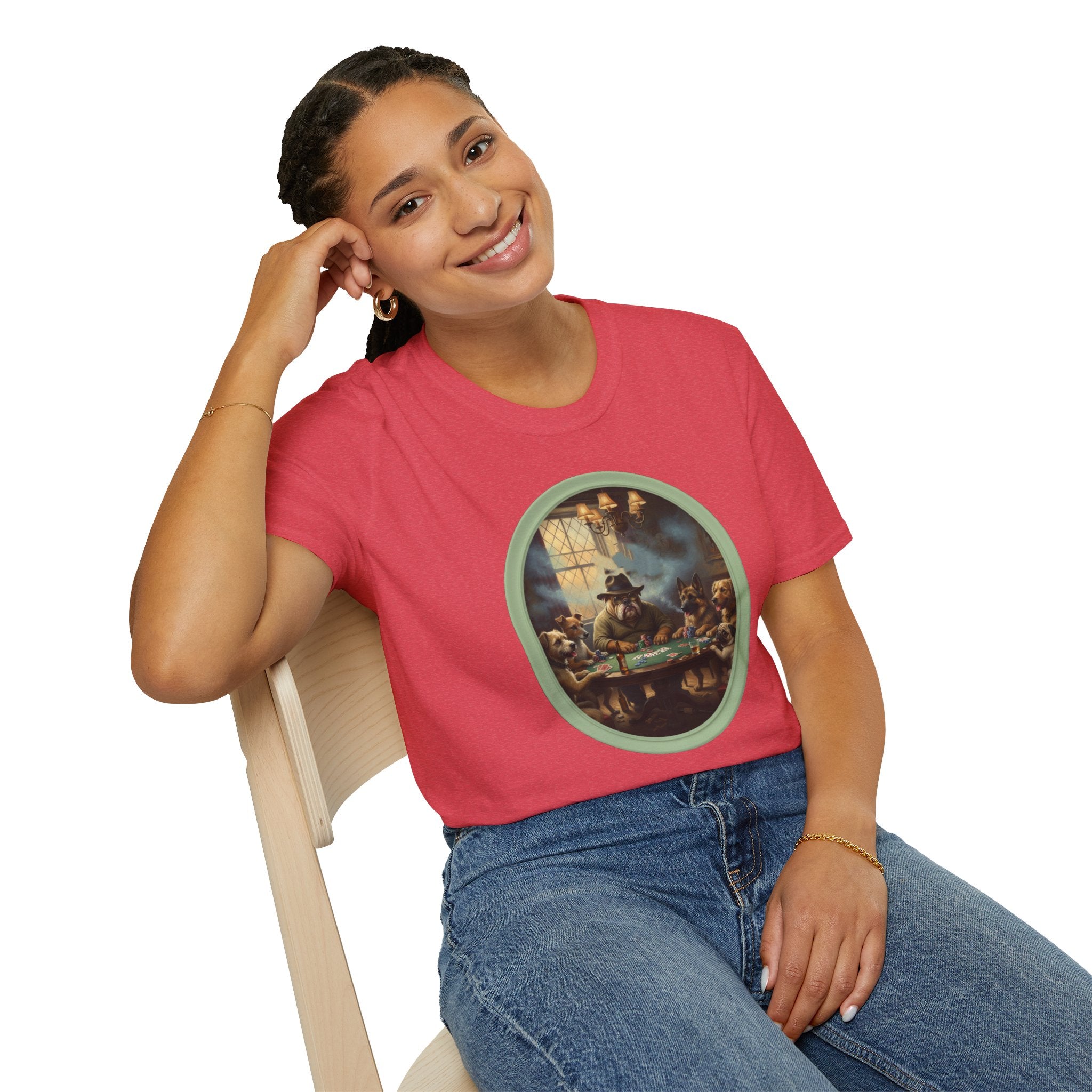 Witch Cottage Tarot Art T‑Shirt — Vintage Occult Gathering Graphic Tee