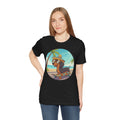 Dachshund Skateboard Tee — Beach Vibes Dog Skateboard T‑Shirt