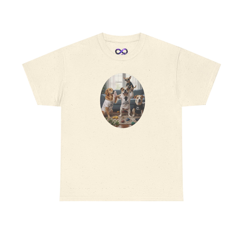 Dog Pack Graphic Tee — Cute Group of Puppies T-Shirt