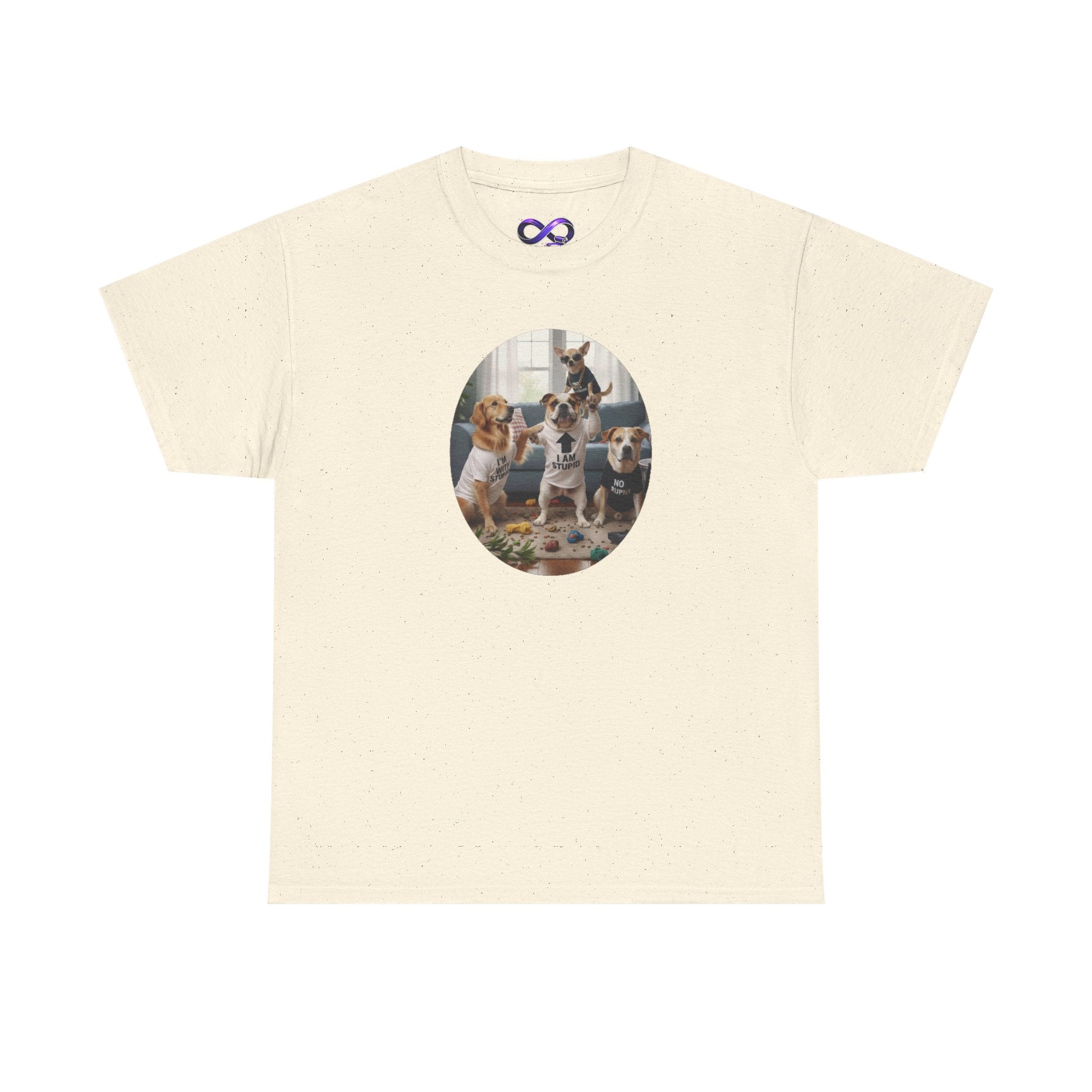 Dog Pack Graphic Tee — Cute Group of Puppies T-Shirt