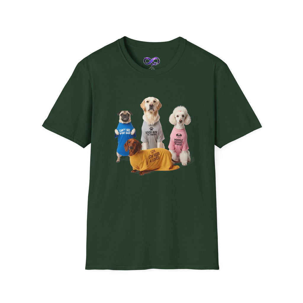 Cute Dogs Wearing Sweaters T-Shirt — Funny Puppy Graphic Tee