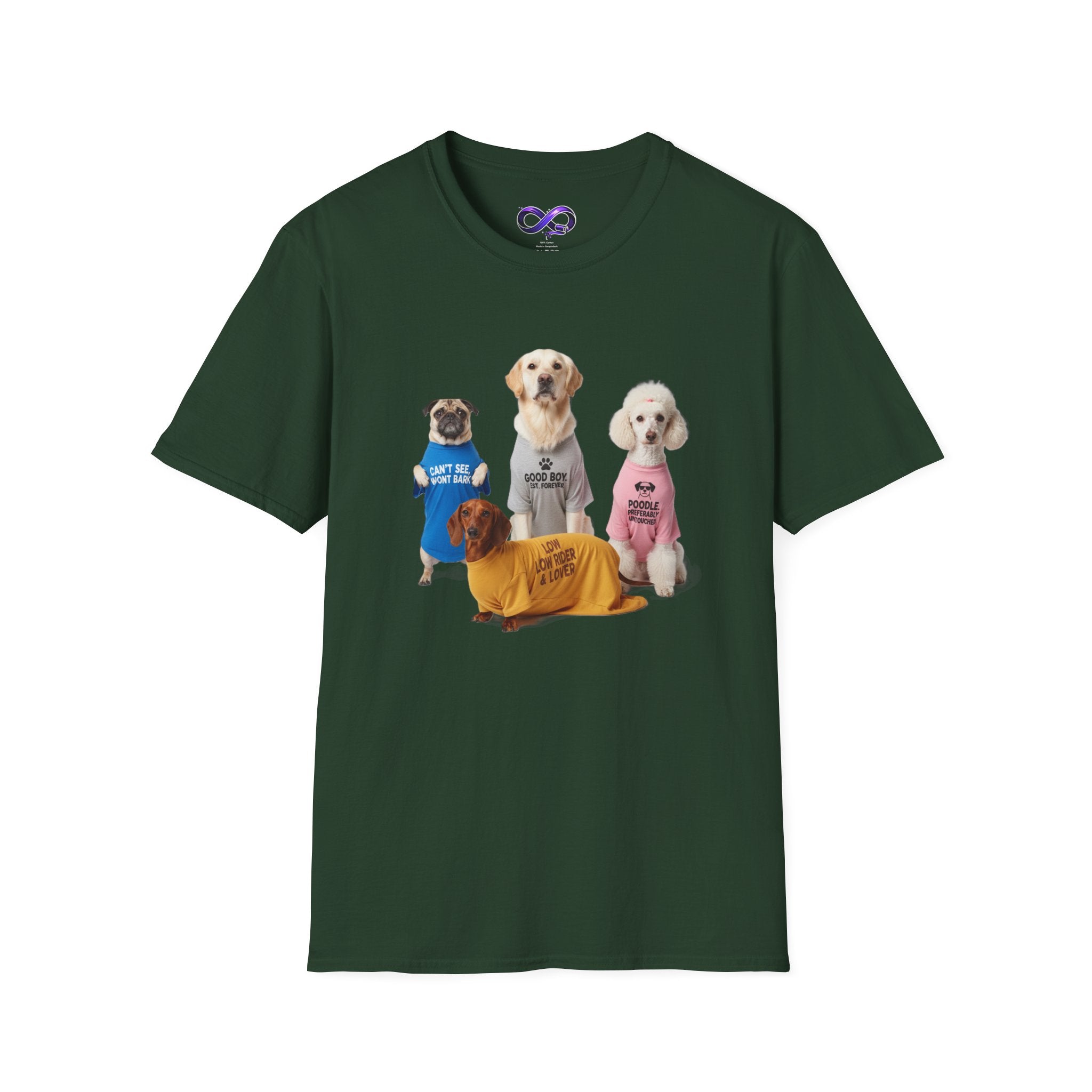 Cute Dogs Wearing Sweaters T-Shirt — Funny Puppy Graphic Tee