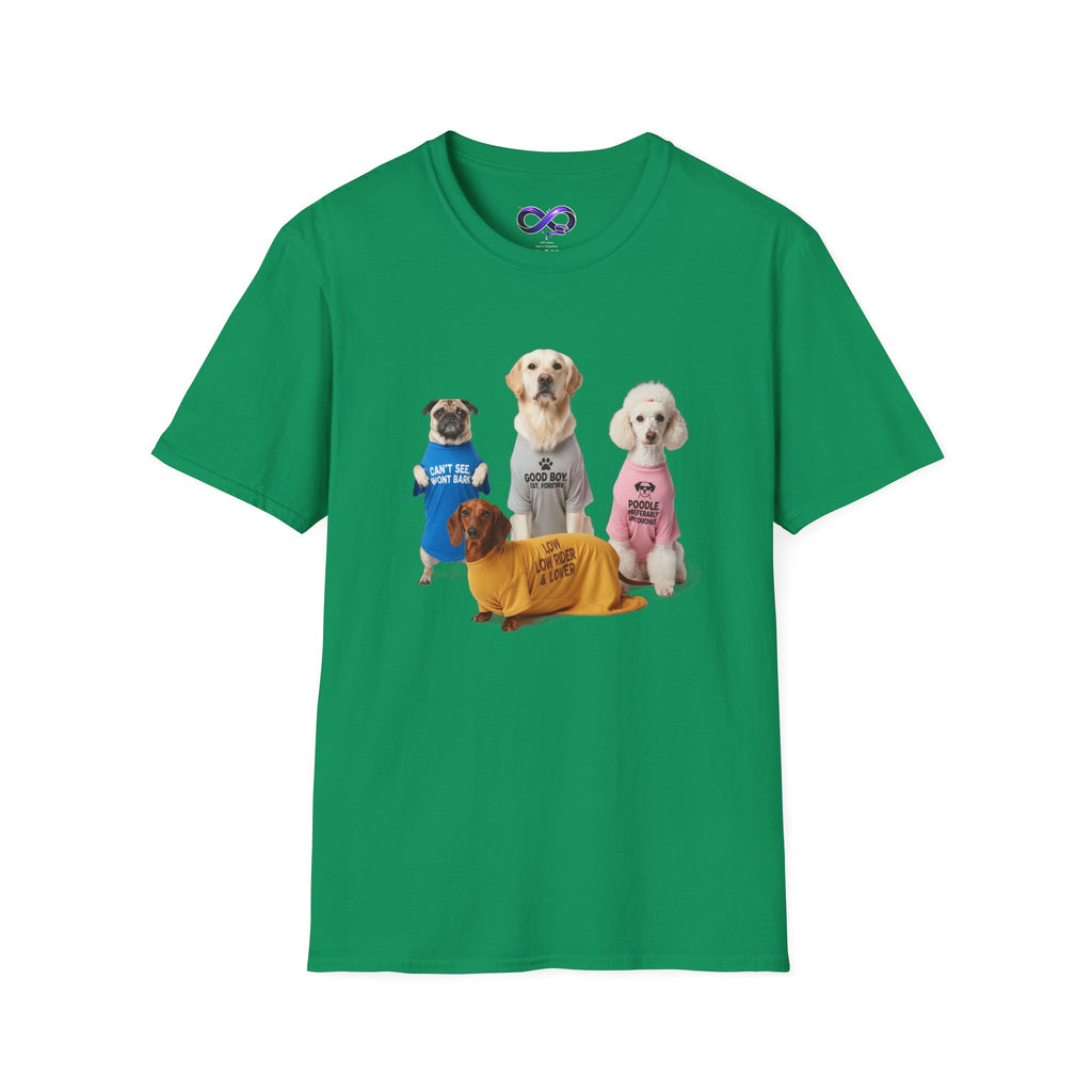 Cute Dogs Wearing Sweaters T-Shirt — Funny Puppy Graphic Tee