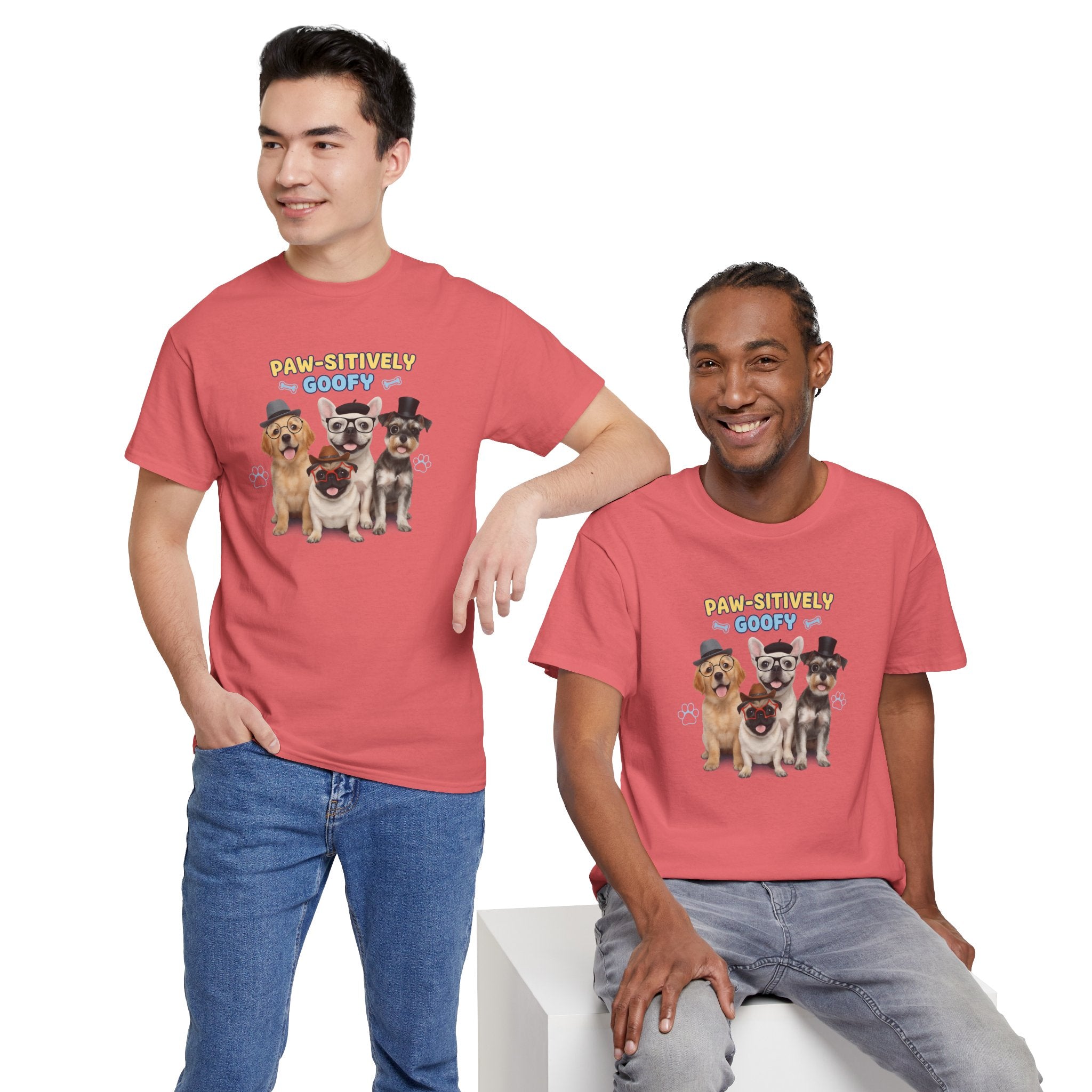 Dog Lovers T‑Shirt — “Paw‑fectly Goofy” Cute Puppy Graphic Tee