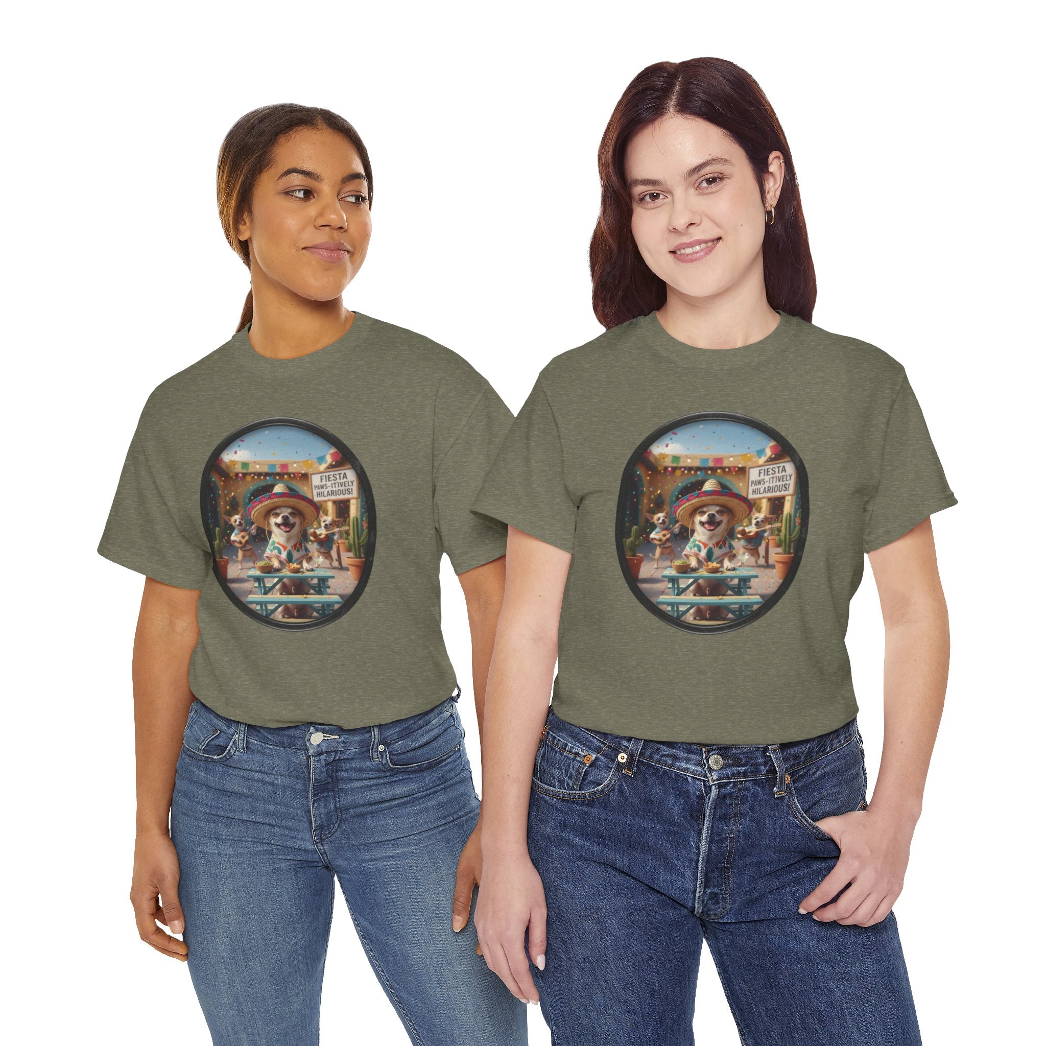T‑Shirt — Retro Surf Dog Graphic Tee (Beach Vibes, Summer Casual)