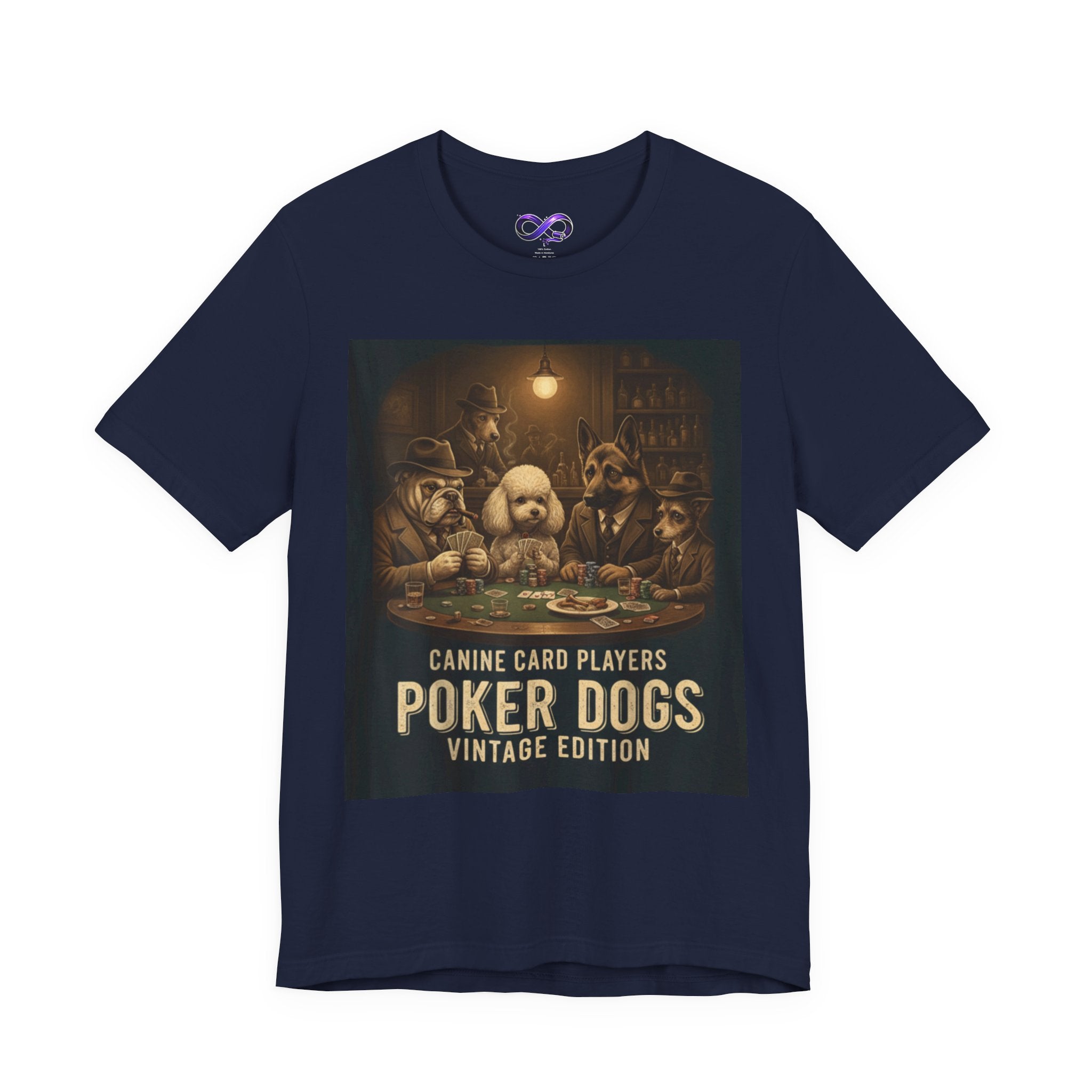 Poker Dogs Vintage Tee — Canine Card Players Graphic T-Shirt