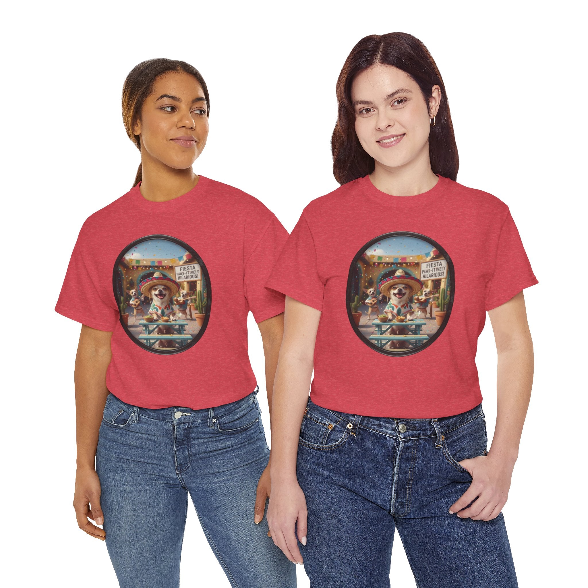 T‑Shirt — Retro Surf Dog Graphic Tee (Beach Vibes, Summer Casual)