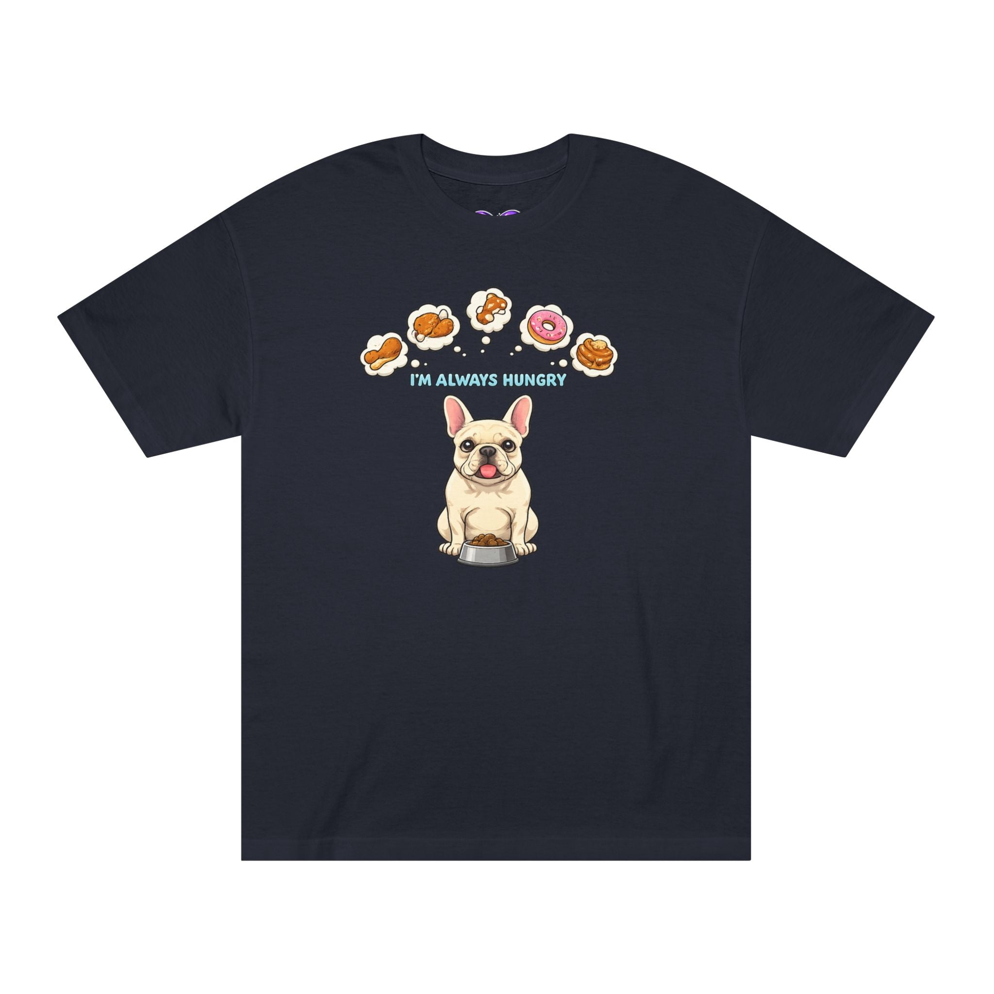 French Bulldog Donut Lover Tee — "For Breakfast Humans" Cute Dog Graphic T-Shirt