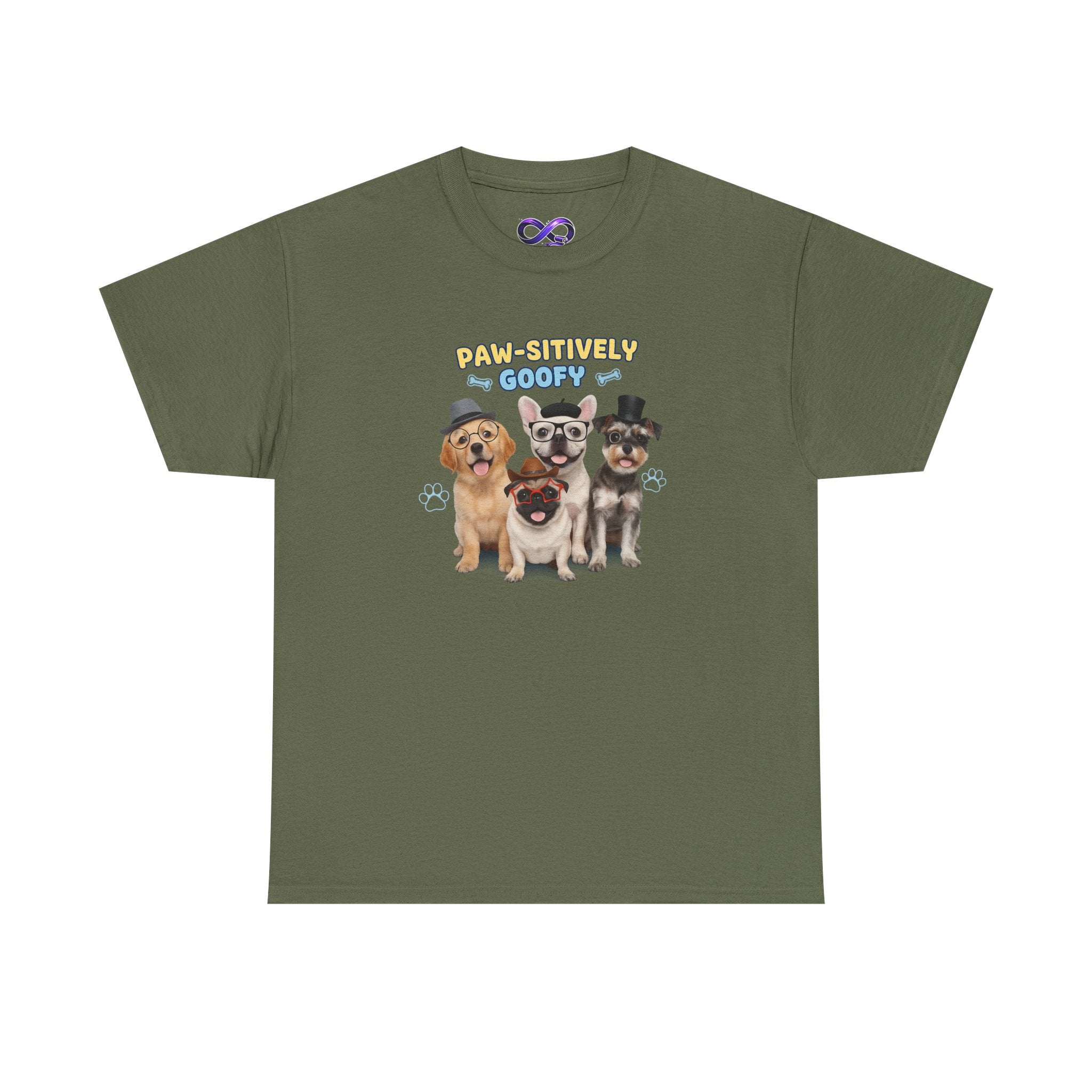 Dog Lovers T‑Shirt — “Paw‑fectly Goofy” Cute Puppy Graphic Tee