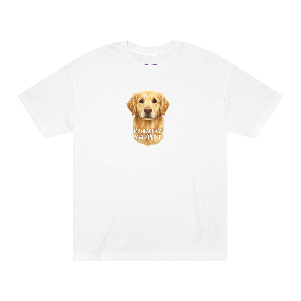 Golden Retriever Portrait Tee — "You Had Me at Woof" Dog Lover T-Shirt